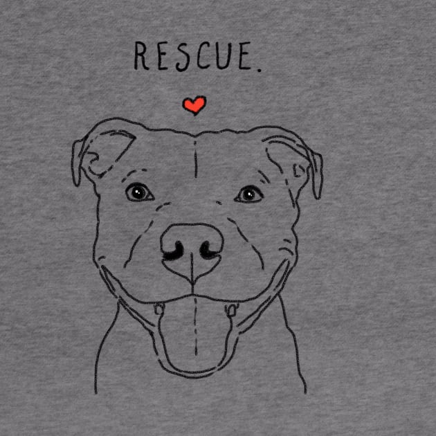 Rescue Love Smiling Pit Bull, Pittie, Pitbull Mom, Dog Lover by sockdogs